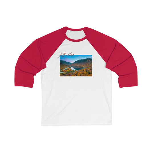 Fall Vibes Unisex 3\4 Sleeve Baseball Tee - Fall shirt-  Fall foliage shirt
