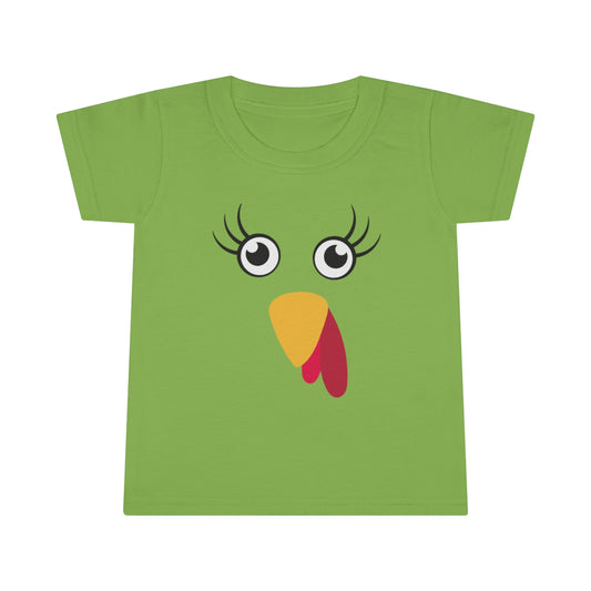 Cute Lashes Thanksgiving Toddler Turkey T-shirt